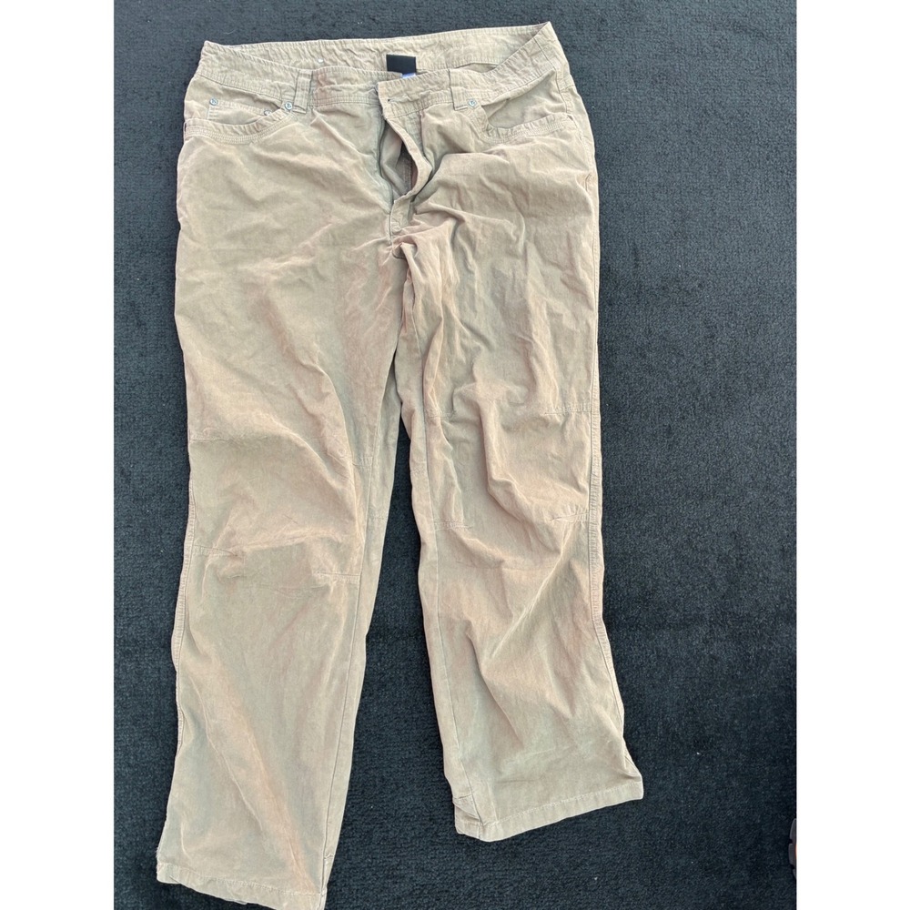 Killik Mens Corduroy Pants Tan Khaki Straight Leg Outdoor Utility 38x32